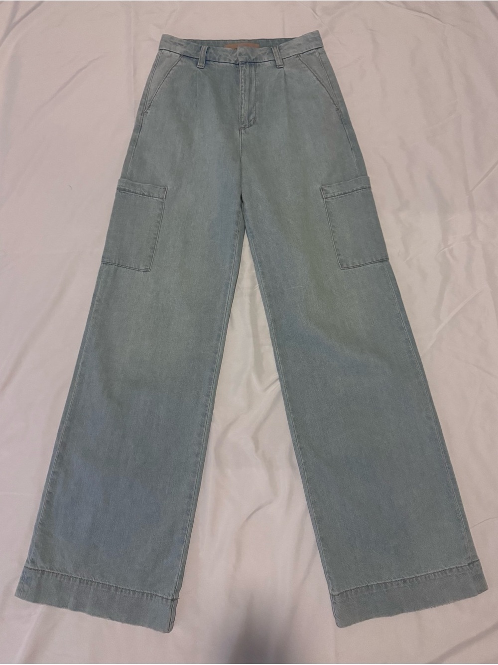 Joe’s Jeans The Petra Blossom High Rise Wide Leg Cargo Jeans Size 25